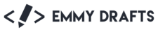 Emmy Drafts brand logo.