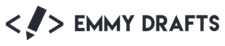 Emmy Drafts brand logo.